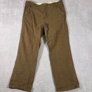 Fossil Mens‎ Brown Corduroy Pants Size 34x32 Casual Outdoor Utility